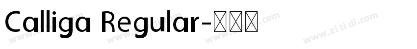 Calliga Regular字体转换